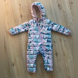 6-12 month girl North Face bunting